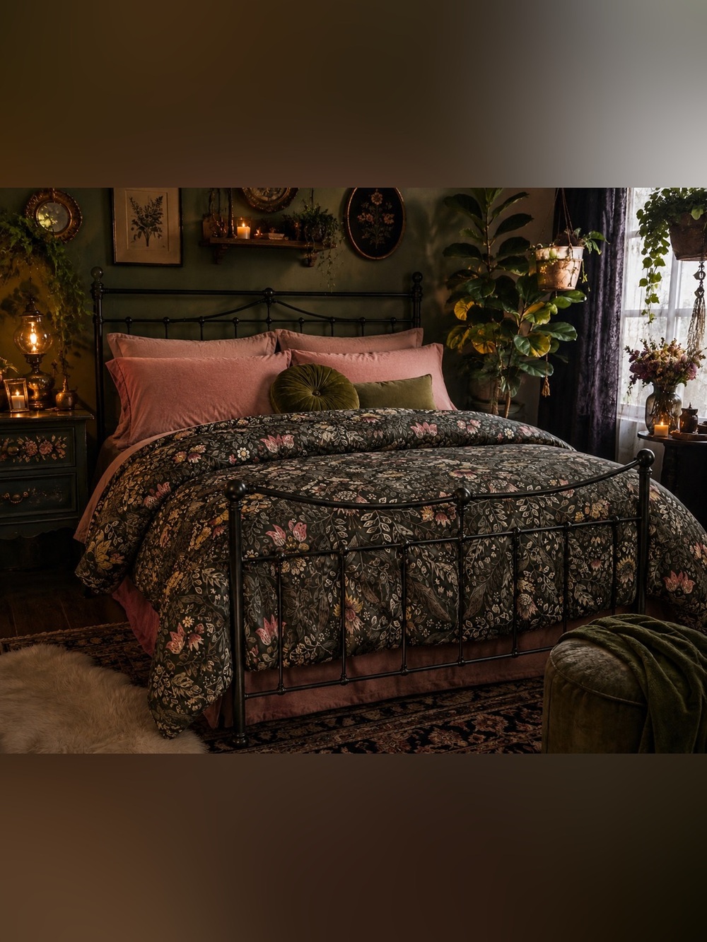 Botanical print duvet cover from IKEA